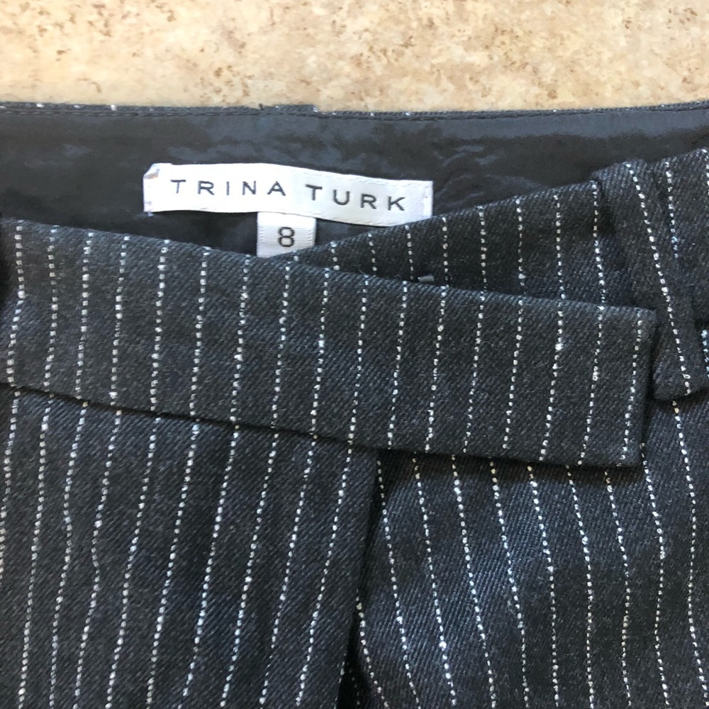 Trina Turk wool pinstripe pants